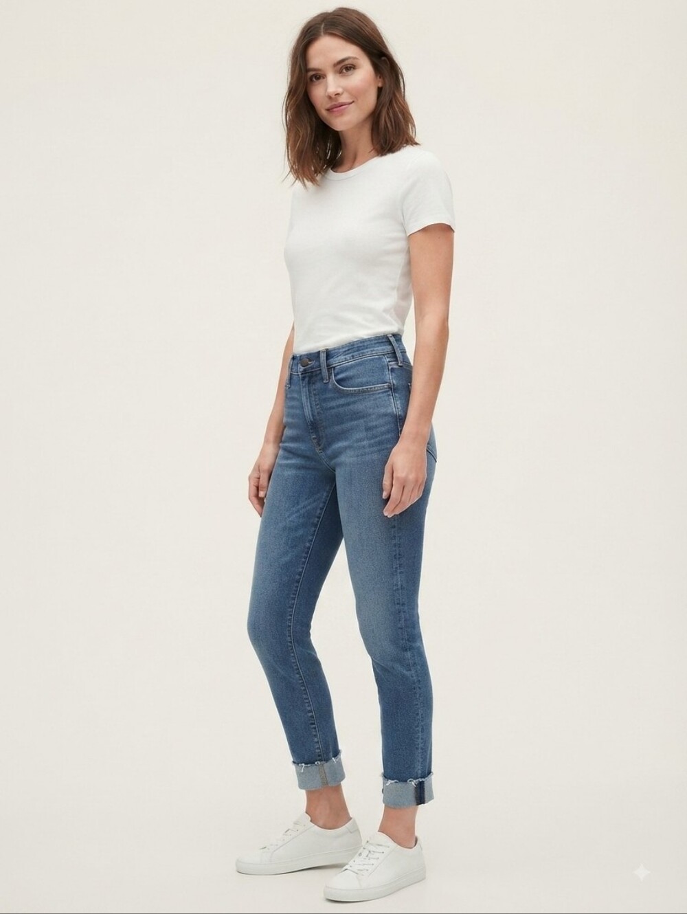 GAP Womens Cigarette High Rise Blue Jeans Size 4 - Picture 7 of 7